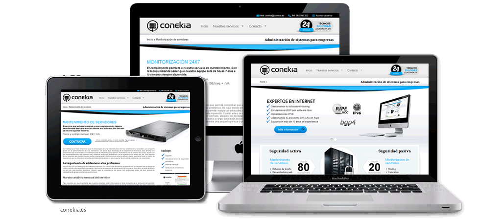 Diseño web Conekia